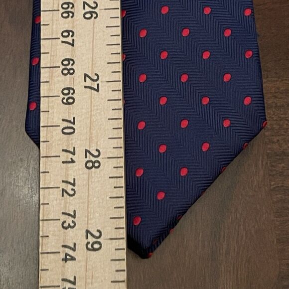 Izod Blue Red 100% Polyester Men’s Neck Tie Made In China - Picture 5 of 9